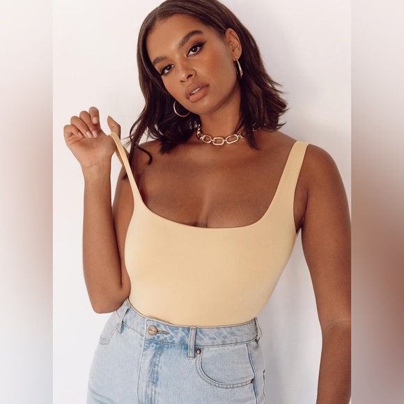 Princess Polly Tamikah Bodysuit in Yellow Size 4 New with tag - Picture 5 of 16